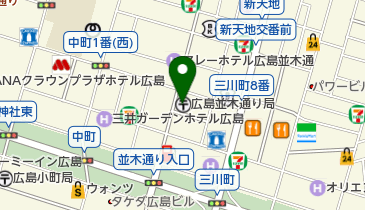 広島並木通り郵便局の地図画像