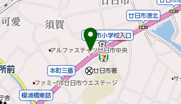 廿日市住吉郵便局の地図画像
