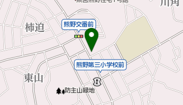 熊野西郵便局の地図画像