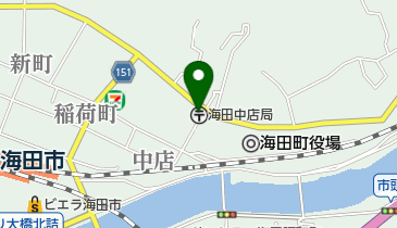 海田中店郵便局の地図画像