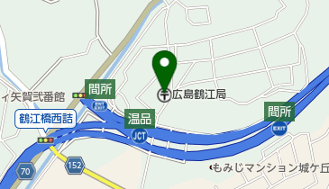 広島鶴江郵便局の地図画像