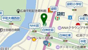 NHK広島放送センタービル内郵便局の地図画像