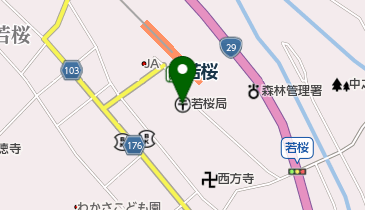 若桜郵便局の地図画像