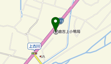倉吉上小鴨郵便局の地図画像