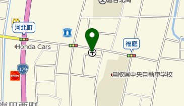 倉吉福庭郵便局の地図画像