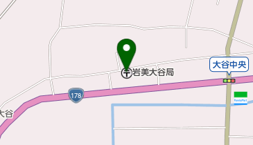 岩美大谷郵便局の地図画像