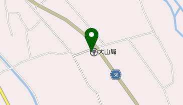 大山郵便局の地図画像