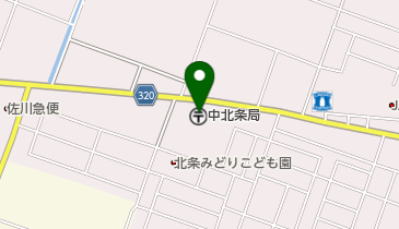 中北条郵便局の地図画像