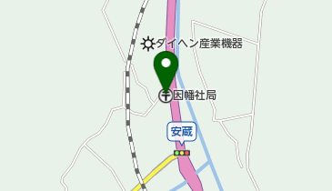 因幡社郵便局の地図画像