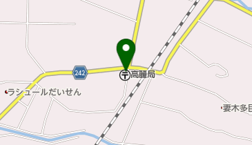 高麗郵便局の地図画像