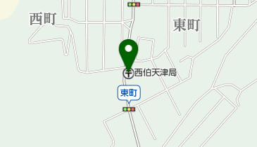 西伯天津郵便局の地図画像