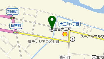 倉吉大正郵便局の地図画像