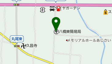 八橋東簡易郵便局の地図画像