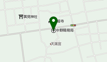 中野簡易郵便局の地図画像