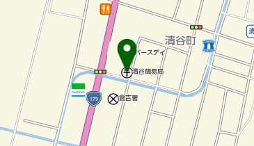 清谷簡易郵便局の地図画像