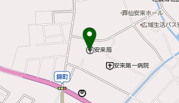 安来郵便局の地図画像