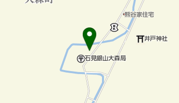 石見銀山大森郵便局の地図画像