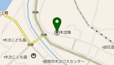 木次郵便局の地図画像