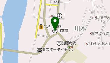 川本郵便局の地図画像