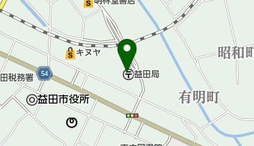 益田郵便局の地図画像