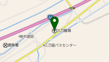 三刀屋郵便局の地図画像