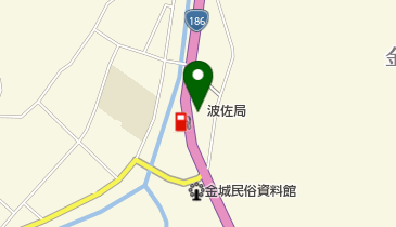 波佐郵便局の地図画像