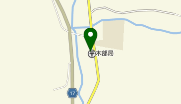 木部郵便局の地図画像