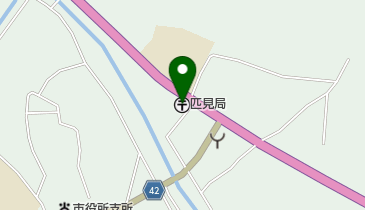 匹見郵便局の地図画像