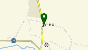 三瓶郵便局の地図画像