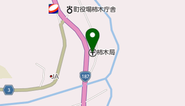 柿木郵便局の地図画像