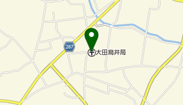 大田鳥井郵便局の地図画像