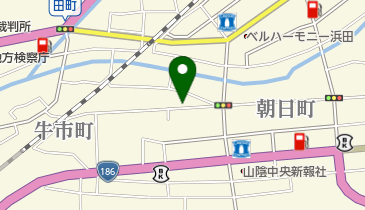 浜田朝日町郵便局の地図画像