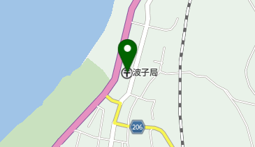 波子郵便局の地図画像