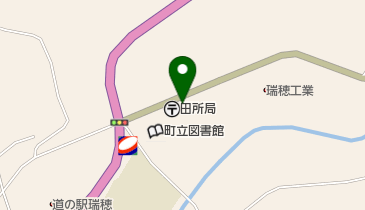 田所郵便局の地図画像