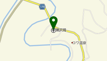 黒沢郵便局の地図画像