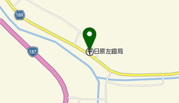 日原左鐙郵便局の地図画像