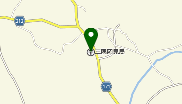 三隅岡見郵便局の地図画像