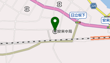 安来中郵便局の地図画像