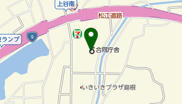 松江合同庁舎内郵便局の地図画像