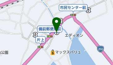 備前郵便局の地図画像