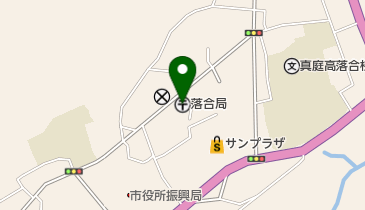 落合郵便局の地図画像