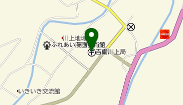 吉備川上郵便局の地図画像