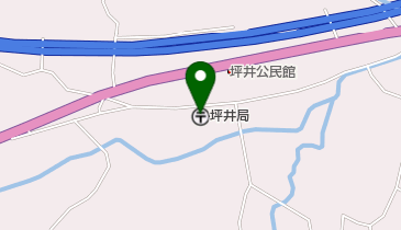 坪井郵便局の地図画像