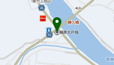 柵原大戸郵便局の地図画像