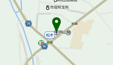 熊山郵便局の地図画像