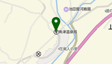 奥津温泉郵便局の地図画像