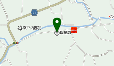 賀陽郵便局の地図画像