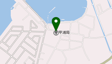 甲浦郵便局の地図画像