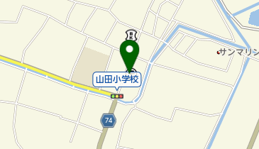 山田郵便局の地図画像
