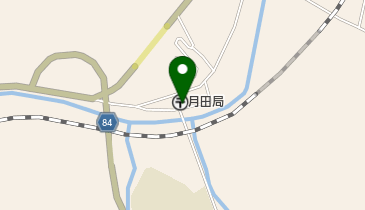 月田郵便局の地図画像